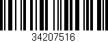 Código de barras (EAN, GTIN, SKU, ISBN): '34207516'