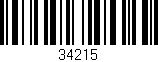 Código de barras (EAN, GTIN, SKU, ISBN): '34215'