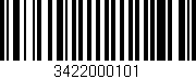 Código de barras (EAN, GTIN, SKU, ISBN): '3422000101'