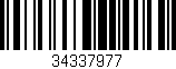Código de barras (EAN, GTIN, SKU, ISBN): '34337977'