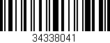 Código de barras (EAN, GTIN, SKU, ISBN): '34338041'
