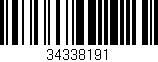 Código de barras (EAN, GTIN, SKU, ISBN): '34338191'