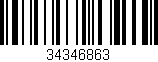 Código de barras (EAN, GTIN, SKU, ISBN): '34346863'