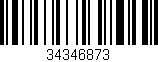 Código de barras (EAN, GTIN, SKU, ISBN): '34346873'
