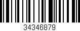 Código de barras (EAN, GTIN, SKU, ISBN): '34346879'