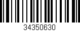 Código de barras (EAN, GTIN, SKU, ISBN): '34350630'