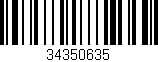 Código de barras (EAN, GTIN, SKU, ISBN): '34350635'