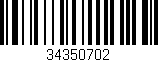 Código de barras (EAN, GTIN, SKU, ISBN): '34350702'
