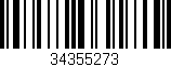 Código de barras (EAN, GTIN, SKU, ISBN): '34355273'