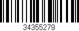 Código de barras (EAN, GTIN, SKU, ISBN): '34355279'