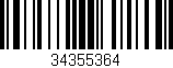 Código de barras (EAN, GTIN, SKU, ISBN): '34355364'