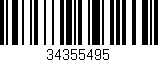 Código de barras (EAN, GTIN, SKU, ISBN): '34355495'