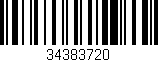 Código de barras (EAN, GTIN, SKU, ISBN): '34383720'