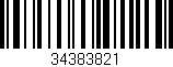 Código de barras (EAN, GTIN, SKU, ISBN): '34383821'