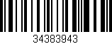 Código de barras (EAN, GTIN, SKU, ISBN): '34383943'