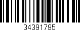 Código de barras (EAN, GTIN, SKU, ISBN): '34391795'