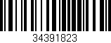 Código de barras (EAN, GTIN, SKU, ISBN): '34391823'