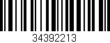 Código de barras (EAN, GTIN, SKU, ISBN): '34392213'