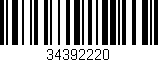 Código de barras (EAN, GTIN, SKU, ISBN): '34392220'