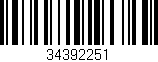 Código de barras (EAN, GTIN, SKU, ISBN): '34392251'