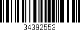 Código de barras (EAN, GTIN, SKU, ISBN): '34392553'