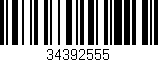 Código de barras (EAN, GTIN, SKU, ISBN): '34392555'