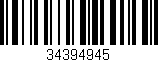 Código de barras (EAN, GTIN, SKU, ISBN): '34394945'