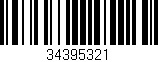 Código de barras (EAN, GTIN, SKU, ISBN): '34395321'