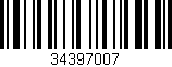 Código de barras (EAN, GTIN, SKU, ISBN): '34397007'