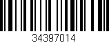 Código de barras (EAN, GTIN, SKU, ISBN): '34397014'