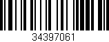Código de barras (EAN, GTIN, SKU, ISBN): '34397061'