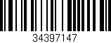 Código de barras (EAN, GTIN, SKU, ISBN): '34397147'