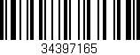 Código de barras (EAN, GTIN, SKU, ISBN): '34397165'