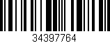 Código de barras (EAN, GTIN, SKU, ISBN): '34397764'