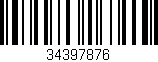 Código de barras (EAN, GTIN, SKU, ISBN): '34397876'