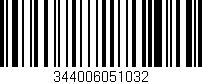 Código de barras (EAN, GTIN, SKU, ISBN): '344006051032'