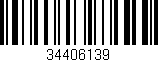 Código de barras (EAN, GTIN, SKU, ISBN): '34406139'