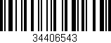 Código de barras (EAN, GTIN, SKU, ISBN): '34406543'