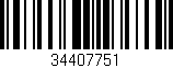 Código de barras (EAN, GTIN, SKU, ISBN): '34407751'