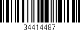 Código de barras (EAN, GTIN, SKU, ISBN): '34414487'