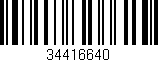 Código de barras (EAN, GTIN, SKU, ISBN): '34416640'