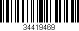 Código de barras (EAN, GTIN, SKU, ISBN): '34419469'