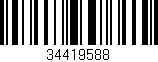 Código de barras (EAN, GTIN, SKU, ISBN): '34419588'