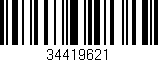 Código de barras (EAN, GTIN, SKU, ISBN): '34419621'