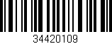Código de barras (EAN, GTIN, SKU, ISBN): '34420109'