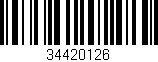 Código de barras (EAN, GTIN, SKU, ISBN): '34420126'