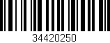Código de barras (EAN, GTIN, SKU, ISBN): '34420250'