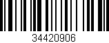 Código de barras (EAN, GTIN, SKU, ISBN): '34420906'