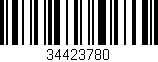 Código de barras (EAN, GTIN, SKU, ISBN): '34423780'