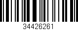 Código de barras (EAN, GTIN, SKU, ISBN): '34426261'